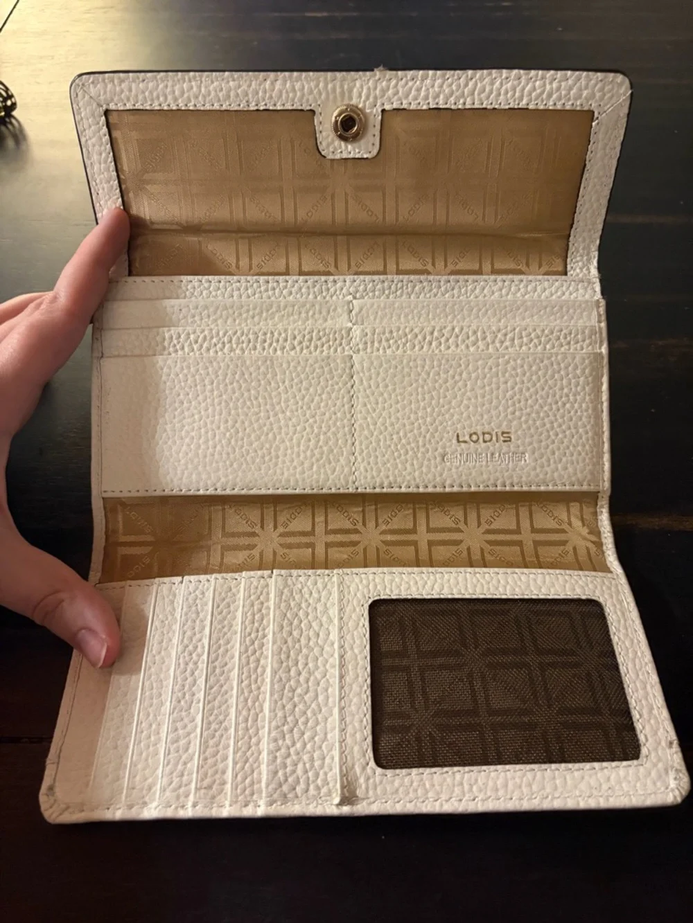 White Lodis Long Wallet